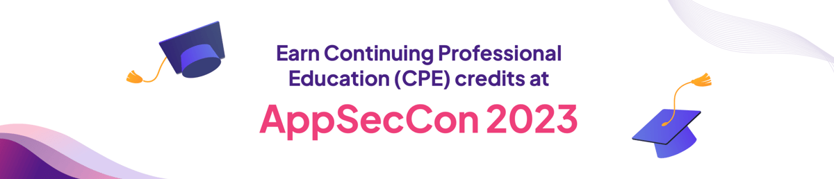 Earn CPE credits at AppSecCon 2023!
